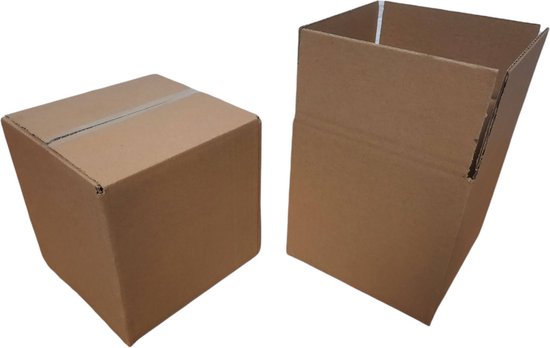 orgaan Giraffe niets 50 stuks Kartonnen vouwdozen verzenddoos vierkante post doos bruine  pakketdozen van... | bol.com