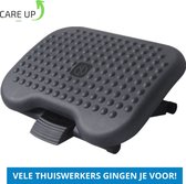 Care Up Voetensteun – Ergonomisch Verstelbaar – Actieve Zithouding – Anti-Slip – Massage Patroon – Voetenbankje Bureau
