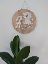 Baby cadeau met naam-Hout naambord-Geboortecadeau-Baby geschenk gepersonaliseerd-Verjaardagscadeau-Cadeau voor nieuwe ouders-Shop Ivascu