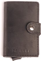 Luxe Pasjeshouder - Echt leder -Handgemaakt - RFID protectie - Portemonnee - Uitschuifbaar - Zwart