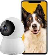 Stronck Home Camera Compact I - Huisdiercamera FHD 1080P met intelligente bewegingssensor - Hondencamera - Babyfoon met camera en app WiFi - Tweerichting audio - Beveiligingscamera met infrar