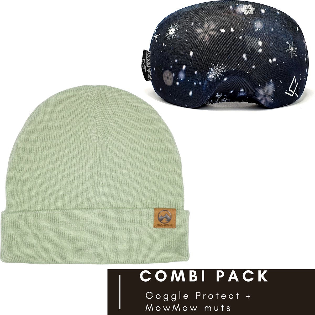 Goggle Protect Beschermhoes + MowMow Muts - voordeelpack - beanie - hoes