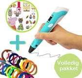 3D Pen Starterspakket + Boek met 49 Sjablonen + 59 Meter Filament/13 Kleuren Vullingen - 3D Pen Starterskit Tekenset voor Kinderen