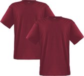 Adamo T-shirt ronde hals Marlon bordeaux 2-pack (Maat: 6XL)