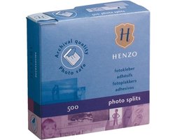 Fotoplakkers - Henzo - Plakstrips - 500 stuks - Transparant