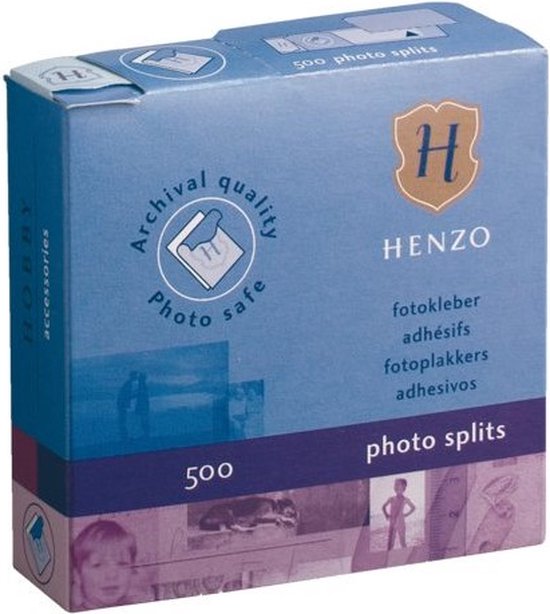 Fotoplakkers - Henzo - Plakstrips - 500 stuks - Transparant