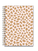 Stationery & Gift | Notitieboek Pink Cheetah | A5 Notitieboek met witte spiraalbinding