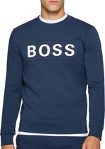 Boss Salbo Trui - Mannen - donkerblauw - wit