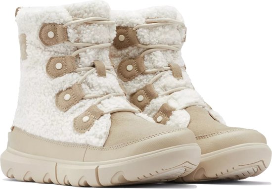 Sorel Explorer II Joan Snowboots - Maat 41 - Vrouwen - beige - wit | bol.com