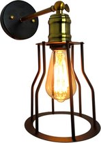 OHNO Woonaccessoires Lamp Leo - Wandlamp, Woondecoratie, Verlichting, Home Decoratie, industriele lamp, industrieel - Koper