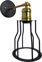 OHNO Woonaccessoires Lamp Libra - Wandlamp, Woondecoratie, Verlichting, Home Decoratie, industriele lamp, industrieel - Zwart