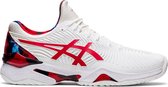 ASICS - Heren schoenen - COURT FF NOVAK L.E. - white/classic red - maat 46 1/2