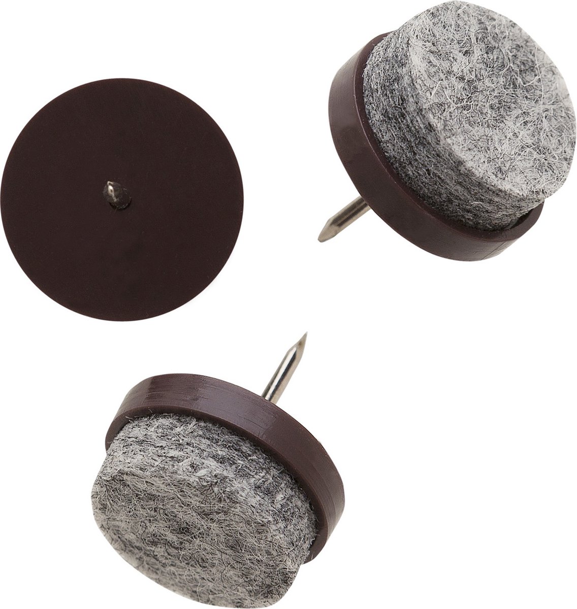 DELTAFIX. Meubel-Vilt-Glijder. Grijs. 8-stuks .24 mm. Anti-kras. Laminaat-bescherming.
