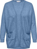 ONLY CARMAKOMA CARESLY L/S OPEN CARDIGAN KNT NOOS Dames Vest - Maat S
