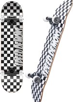 Speed Demons - Checkers Compleet Skateboard Black/White 8.0