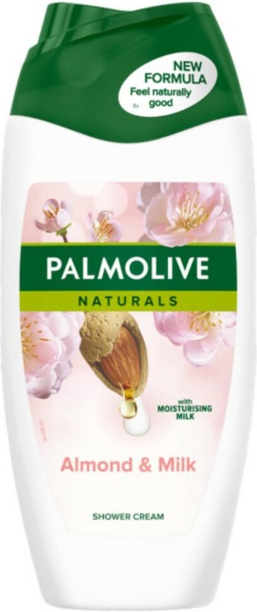 Palmolive Douchecrème Naturals Amandelmelk - 12 x 250 ml - Voordeelverpakking