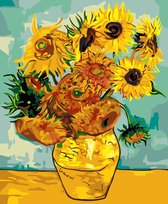 Schilderen op Nummer - Vincent van Gogh | Zonnebloemen - Painting by Numbers - 50x40 cm - Complete Set