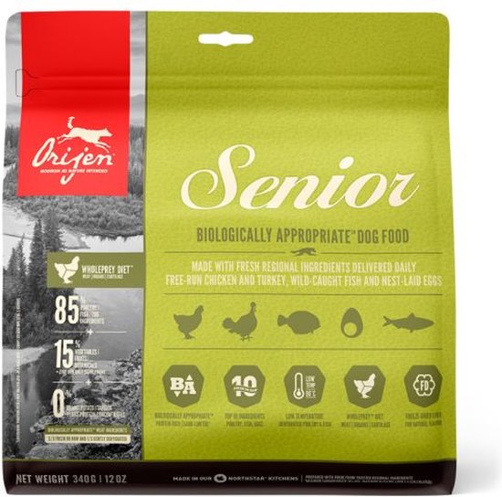 Orijen Whole Prey Senior Dog - Kip & Dinde - Nourriture pour chiens - 11,4 kg