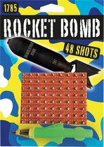 Klappertjes pijl Rocket bomb kleur groen met klappertjes 48 shots