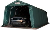 Carport 3,3 x 8,4 m Garagetent ca. 550 g/m² PVC-zeil weidetent beschutting opslagtent groen