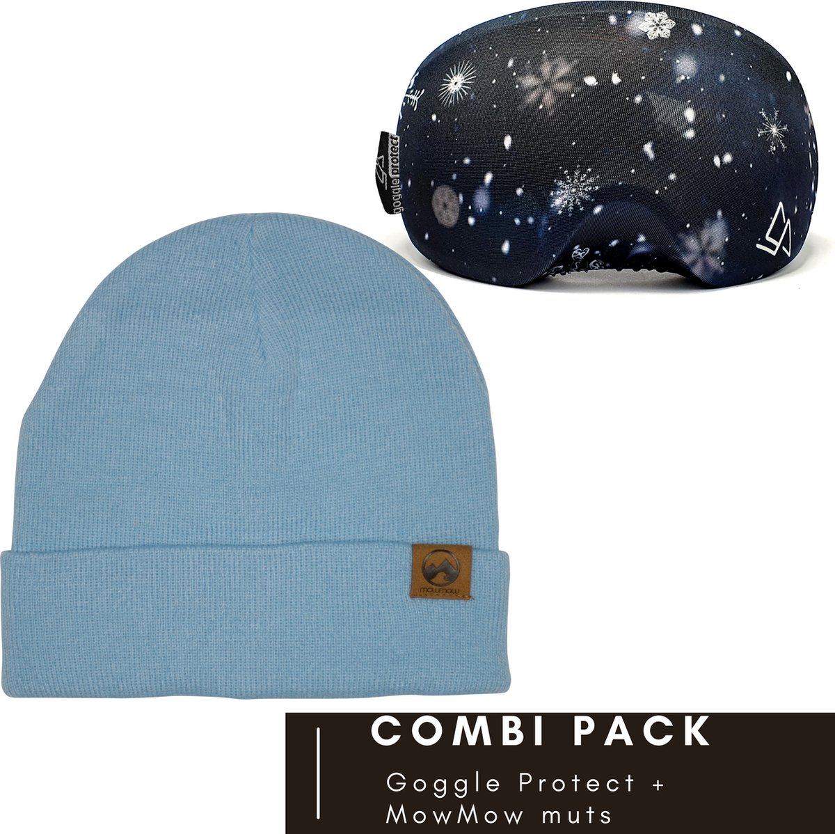 Goggle Protect Beschermhoes + MowMow Muts - voordeelpack - beanie - hoes