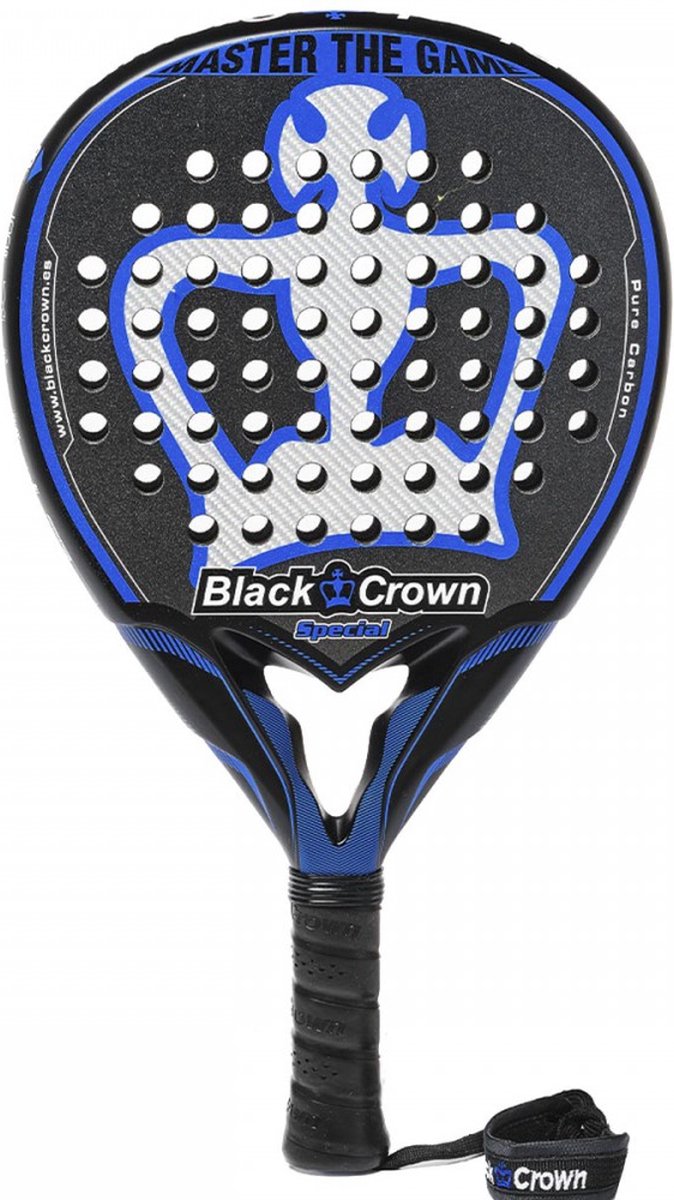 Black Crown Special (Teardrop) - 2022 padel racket zwart/blauw