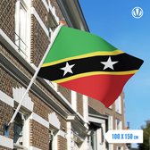 vlag Saint Kitts en Nevis 100x150cm - Spunpoly
