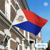 Vlag Sint Maarten 100x150cm - Glanspoly