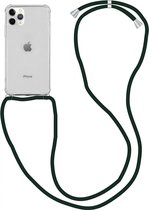 Backcover Shockproof Hoesje Met Koord iPhone 11 Pro Transparant - Telefoonhoesje - Smartphonehoesje - Zonder Screen Protector