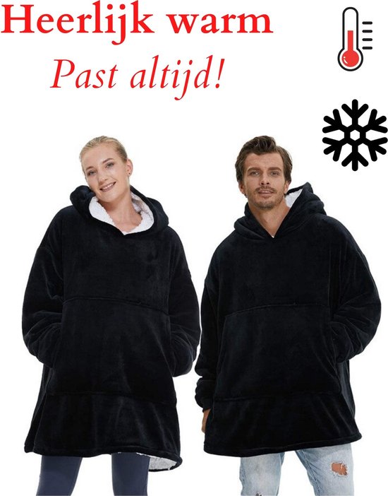 Statistisch Bediende Vruchtbaar Premium Hoodie Blanket - Oversized Hoodie - Fleece Deken - Fleece Vest  Dames Heren -... | bol.com