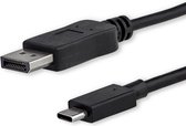 StarTech.com USB-C naar DisplayPort adapter kabel - 1m - 4K / 60 Hz - USB Type-C naar DisplayPort converter voor MacBook ChromeBook Pixel - Externe video-adapter - STM32F072CBU6 - USB-C - Dis