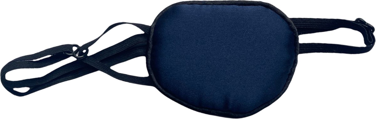 Ooglapje Zijde – Ultrasoft – Medisch Gebruik – Navy Blue - Oogpatch – Afdekking Oog – voor Lui Oog - Na Operatie - Na Laseren