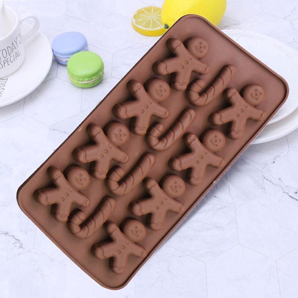 Gingerbread mal - Siliconen mal - Chocolate mold - Bakvorm - Gingerbread - Chocolade