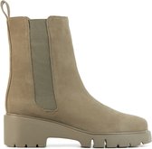 Unisa Chelsea boots Dames / Laarzen / Damesschoenen - Suède        - Josto - Taupe - Maat  36