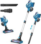 Steelstofzuiger Draadloos | 150W | Stofzuiger Zonder Zak | Draadloze Stofzuiger | Kruimeldief Snoerloos | Dyson Steelstofzuiger Alternatief | Blauw