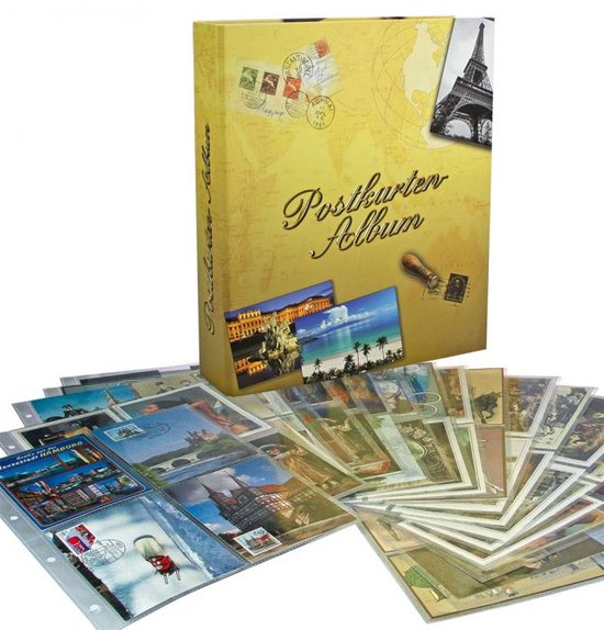 Afbeelding van het spel SAFE Ansichtkaarten verzamelalbum met print - incl. 20 insteekbladen voor maximaal 160 postkaarten