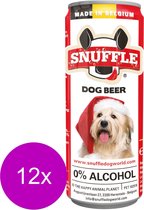 Snuffle Christmas Dog Beer Mixed Can - Hondensnacks - 12 x 250 ml