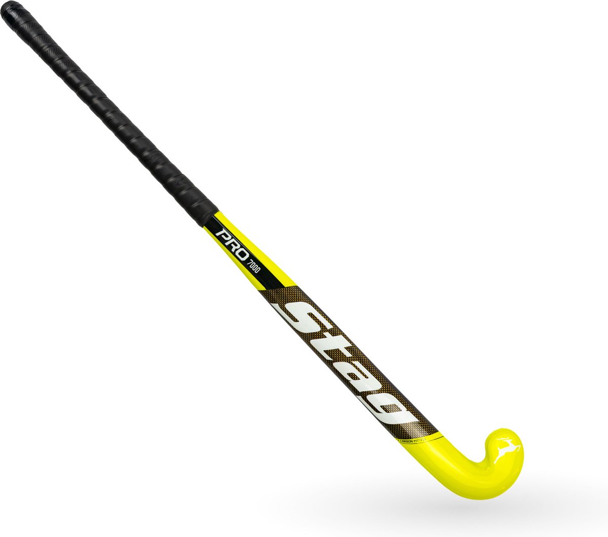 Pro 7000 Hockeystick - L-Bow - 70% Carbon - Senior - Geel - 36,5 Inch
