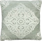 Oneiro’s Luxe sierkussen BARBARA Groen - 45 x 45 cm - polyester - wonen - interieur – woonaccessoires - kussens