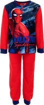 Spiderman fleece pyjama rood 110