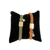 Cadeau set | elastische armband | dames armbanden | groen | kerstcadeau