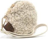 Rond effen naturel portemonneetje Teddy