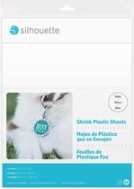 Silhouette | Shrink Plastic Vellen (Krimpfolie) | Wit | 6 vellen | UITLOPEND