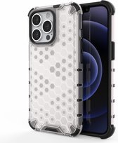 Lunso - Coque Honeycomb Armor Backcover - iPhone 13 Pro - Wit