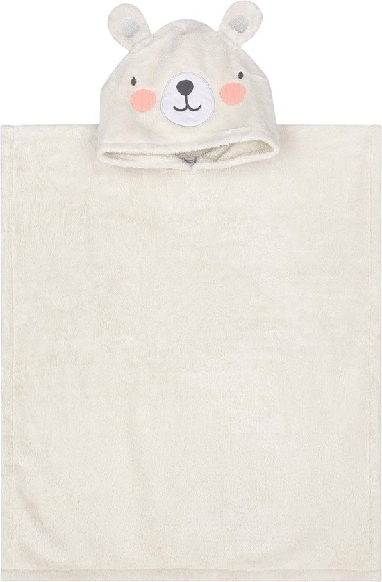 Poncho Handdoek Voor Baby/Kinderen | Lam | Roze | 2 - 4 jaar | % 100 Katoen | OEKO-TEX® Standaard