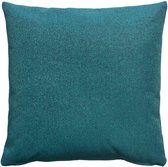 Oneiro’s Luxe sierkussen ELISA Petrol - 45 x 45 cm - polyester - wonen - interieur – woonaccessoires - kussens