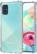 Crystal Backcase Transparant Shockproof Hoesje Samsung Galaxy A51 - Telefoonhoesje - Smartphonehoesje - Zonder Screen Protector