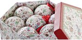 Kerstballen DKD Home Decor PVC (7 pcs) (7.5 x 7.5 x 12 cm) (25 x 21.5 x 16 cm)