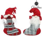LuxuryLiving - Kerstsok 515 - Rood - Afmetingen ong.: 18 x 9 x 27 cm