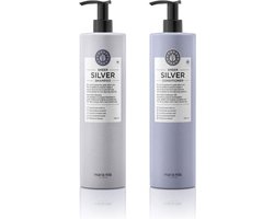Maria Nila Sheer Silver XL Care Set (Shampoo 1000ml + Conditioner 1000ml )